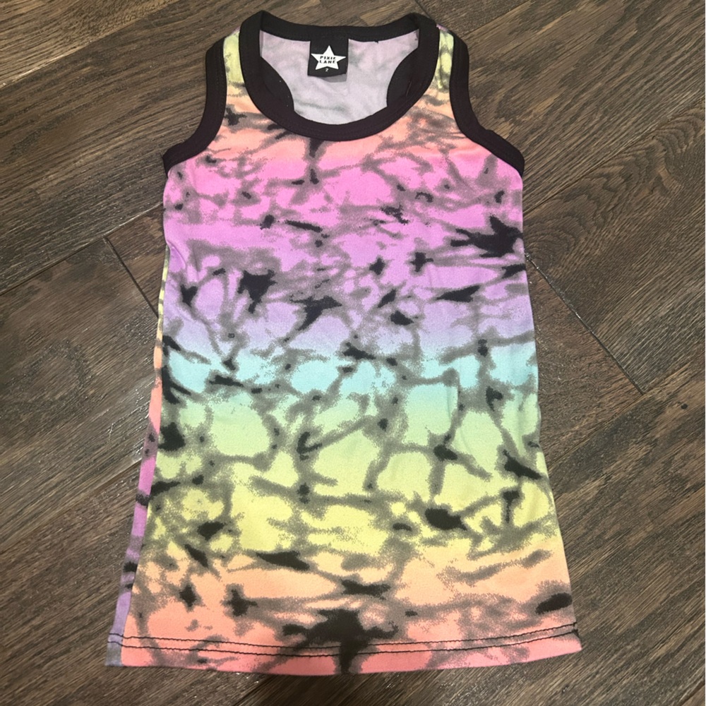 Pixie Lane Toddler Tie-Dye Tank Top - Multicolor Size 2T